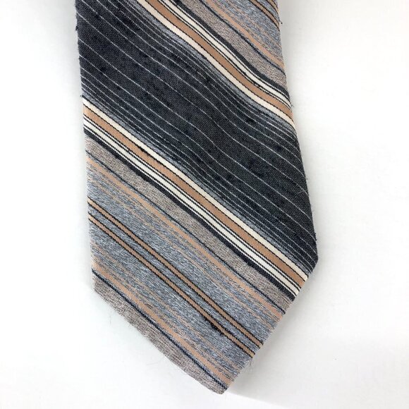 2 Christian Dior Monsieur‎ Vintage Diagonal Stripe Ties - Picture 11 of 15